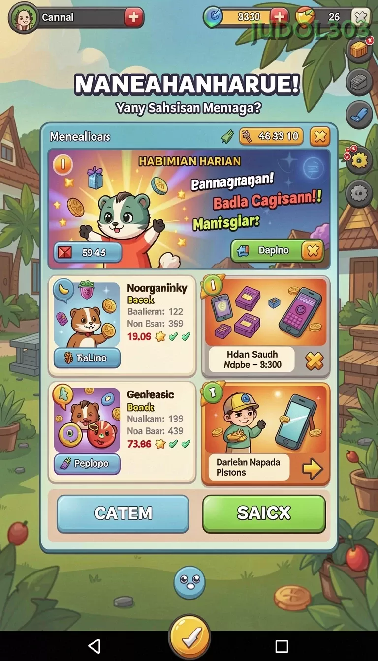 Cuplikan layar UNGUTOTO — pengaturan akun