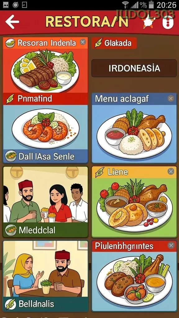 Cuplikan layar JEEPTOTO — menu navigasi